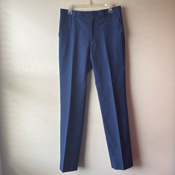 GIORGIO FIORELLI Two Button Suit Jacket Pants 38 Long Tall 32 French Blue - Picture 10 of 15